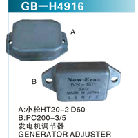 A：小松HT20-2 D60  B：PC200-3 5 发动机调节器  GENERATOR ADJUSTER