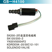 SK200-2行走直徑電磁閥 SK120 200-2 YN35V00004F2 KDRDE5K-20 30C12-101 SOLENOID VALVE