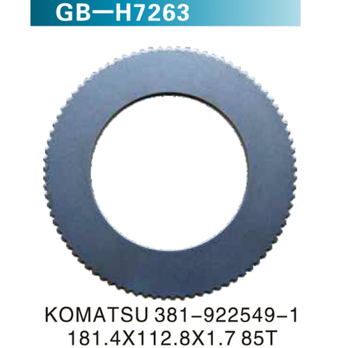 KOMATSU 381-922549-1 181.4X112.8X1.7 85T