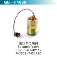 液壓泵電磁閥 Solenoid Valve SK200-6 K3V112 MC609-7421120