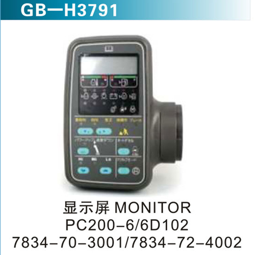 顯示屏MONITOP  PC200-6 6D102  7834-70-3001 7834-72 4002